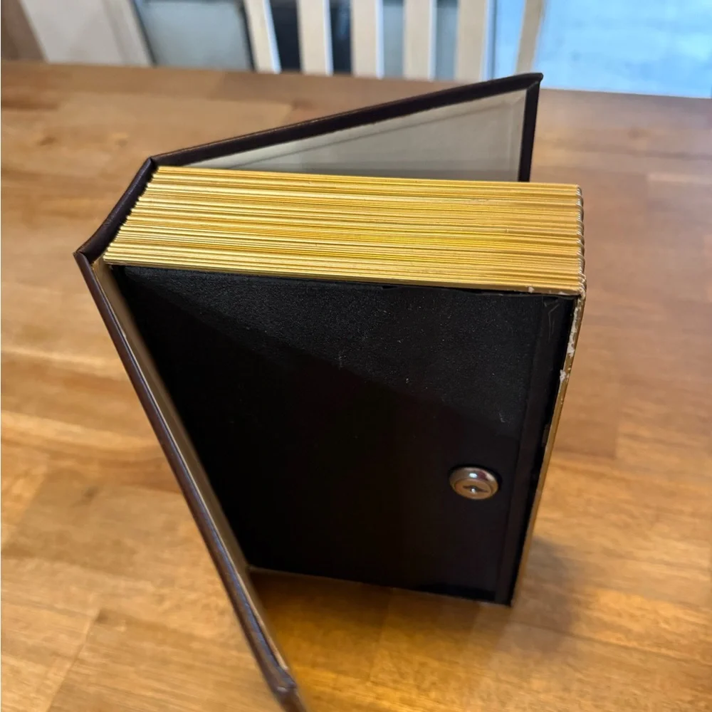 Brown & Gold Dictionary Safe Box